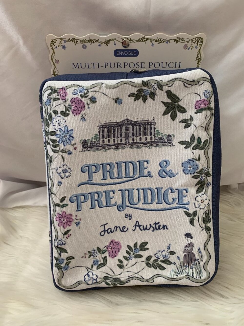ENVOGUE Pride & Prejudice by Jane Austen Book Travel Pouch